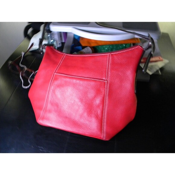 Tiganello red and brown leather purse! - Picture 2 of 11